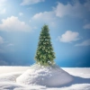 Green Christmas tree simulation decorative tree holiday home decor Specification image